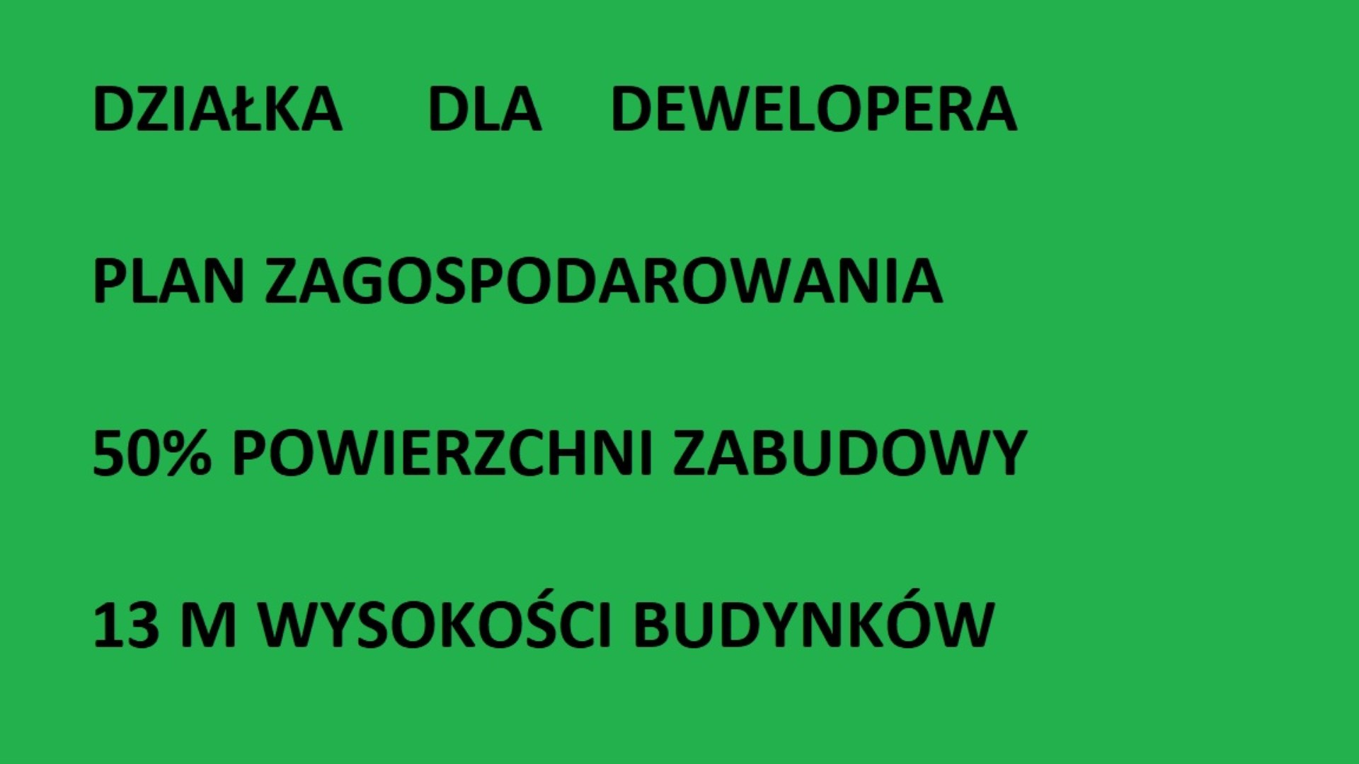 Działka na sprzedaż