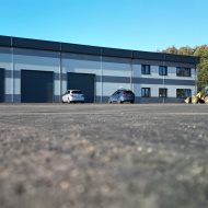 Nowoczesny magazyn z biurami - Wolframowa 12